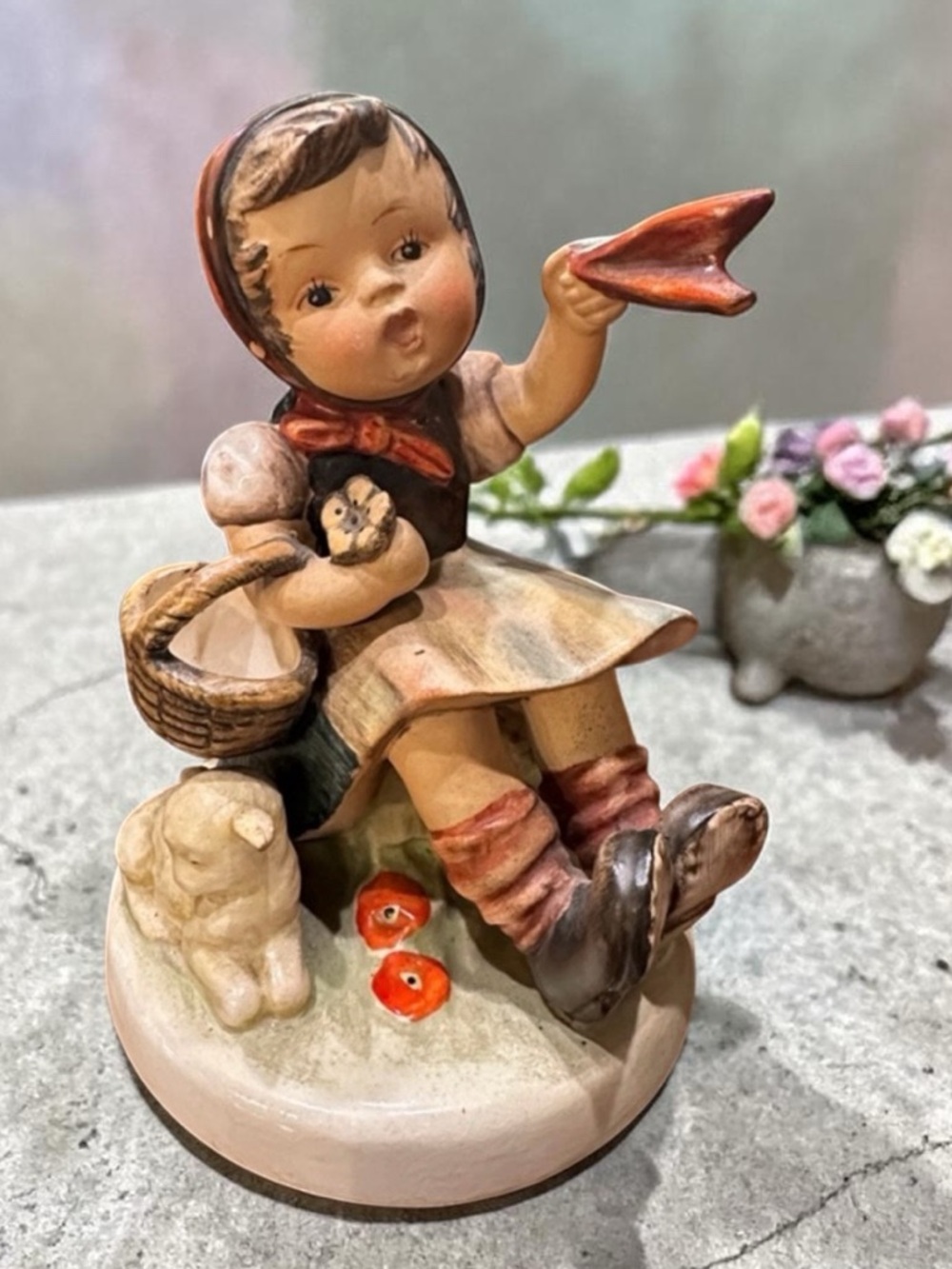 Vintage Hummel “Farewell” HUM 65 Figurine – Goebel W. Germany